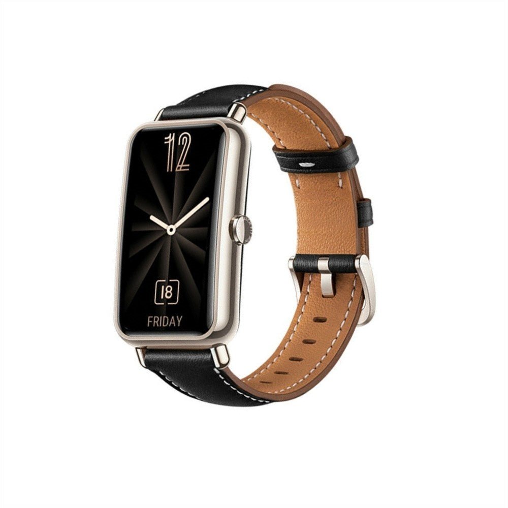 Strap-it Strap-it Bracelet cuir Huawei Watch Fit Mini (noir) Strap-it Strap-it Bracelet cuir Huawei Watch Fit Mini (noir)