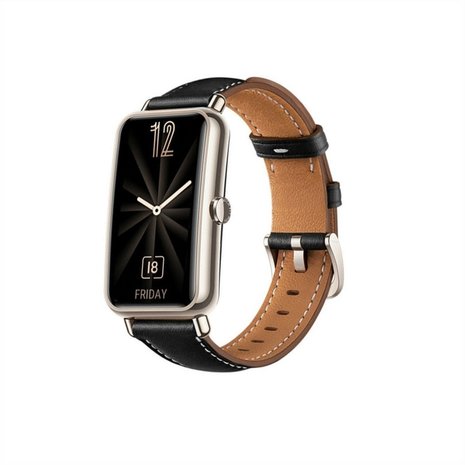 Strap-it Strap-it Bracelet cuir Huawei Watch Fit Mini (noir) Strap-it Strap-it Bracelet cuir Huawei Watch Fit Mini (noir)