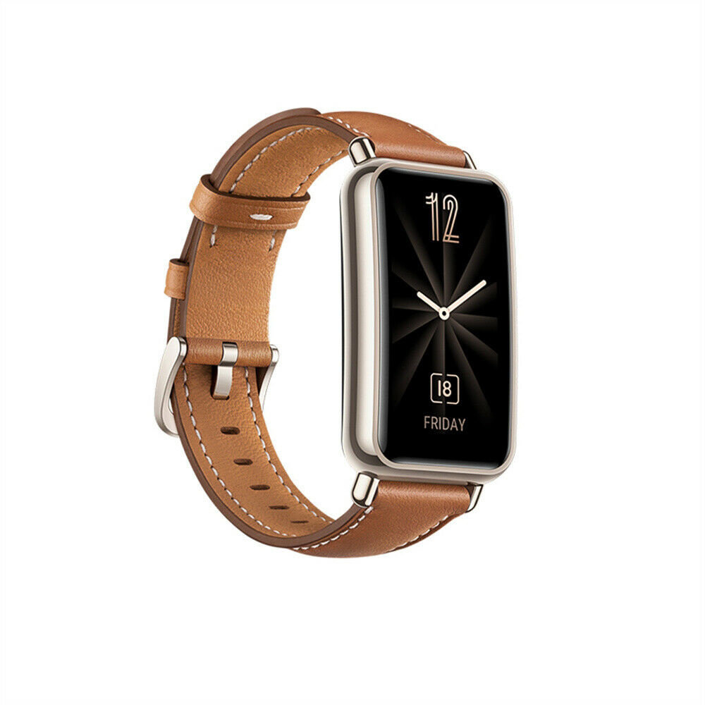 Strap-it Strap-it Bracelet cuir pour Huawei Watch Fit Mini (marron)