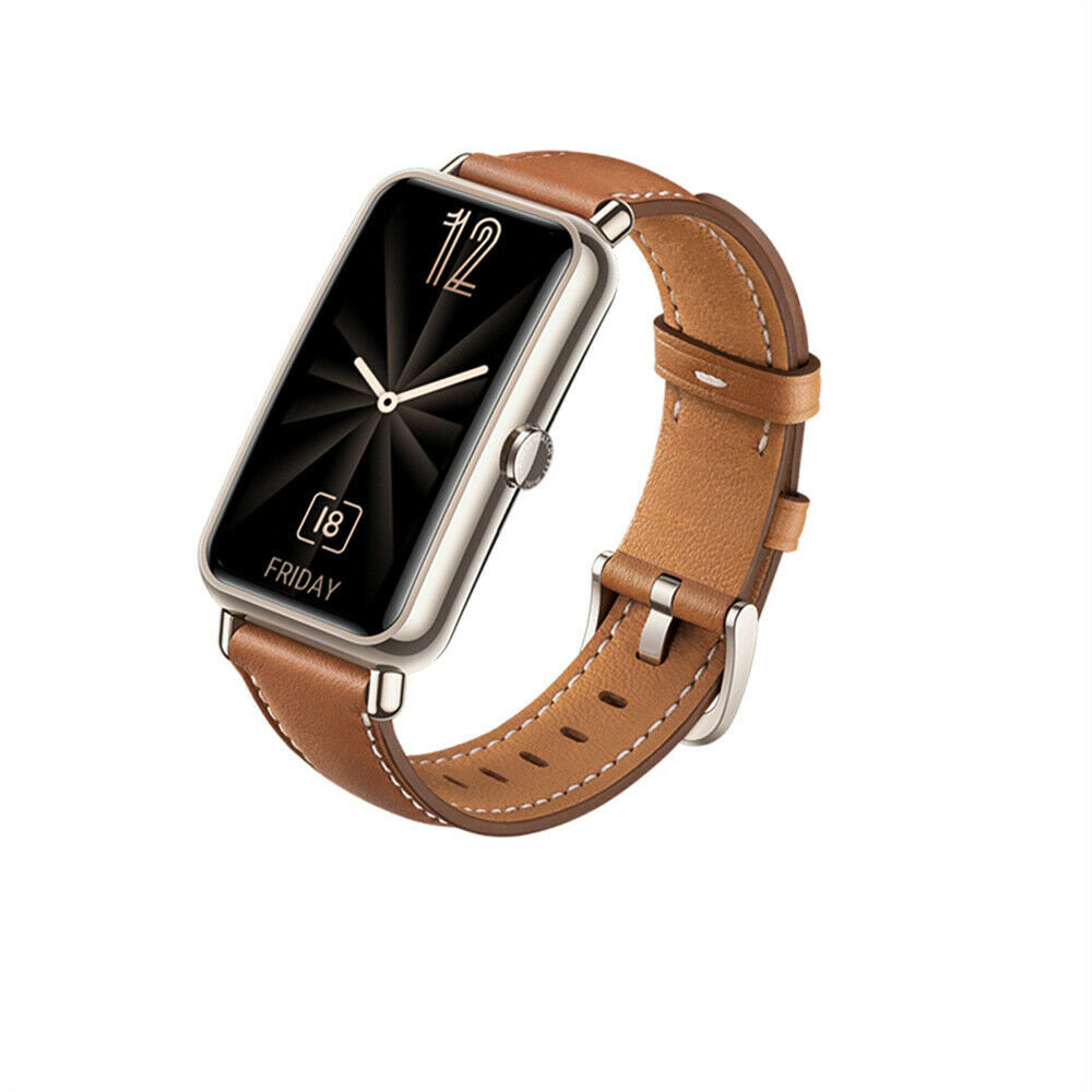 Strap-it Strap-it Bracelet cuir pour Huawei Watch Fit Mini (marron)