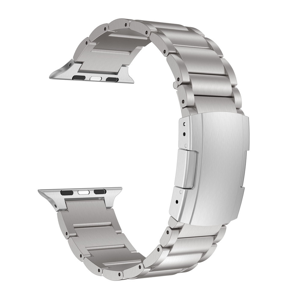 Strap-it Strap-it Bracelet titane Apple Watch (argent)