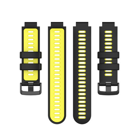 Bracelet sport Garmin Forerunner 735xt (noir/jaune
