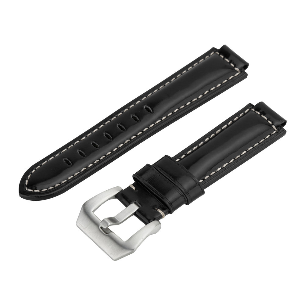 Strap-it© Strap-it Bracelet cuir Garmin Forerunner 235 (noir)