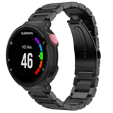 Strap-it© Bracelet acier Garmin Forerunner 235 (noir)