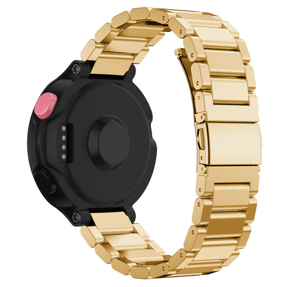 Strap-it© Strap-it Bracelet acier Garmin Forerunner 235 (or)