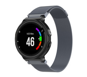 Strap-it© Bracelet Milanais Garmin Forerunner 235 (gris sidéral)