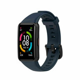 Strap-it© Bracelet silicone Honor Band 6 (bleu foncé)