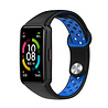 Strap-it© Strap-it Bracelet sport Honor Band 6 (noir/bleu) Strap-it© Strap-it Bracelet sport Honor Band 6 (noir/bleu)