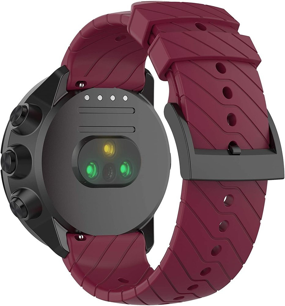 Strap-it Strap-it Bracelet silicone Suunto 9 (Baro) (bordeaux)
