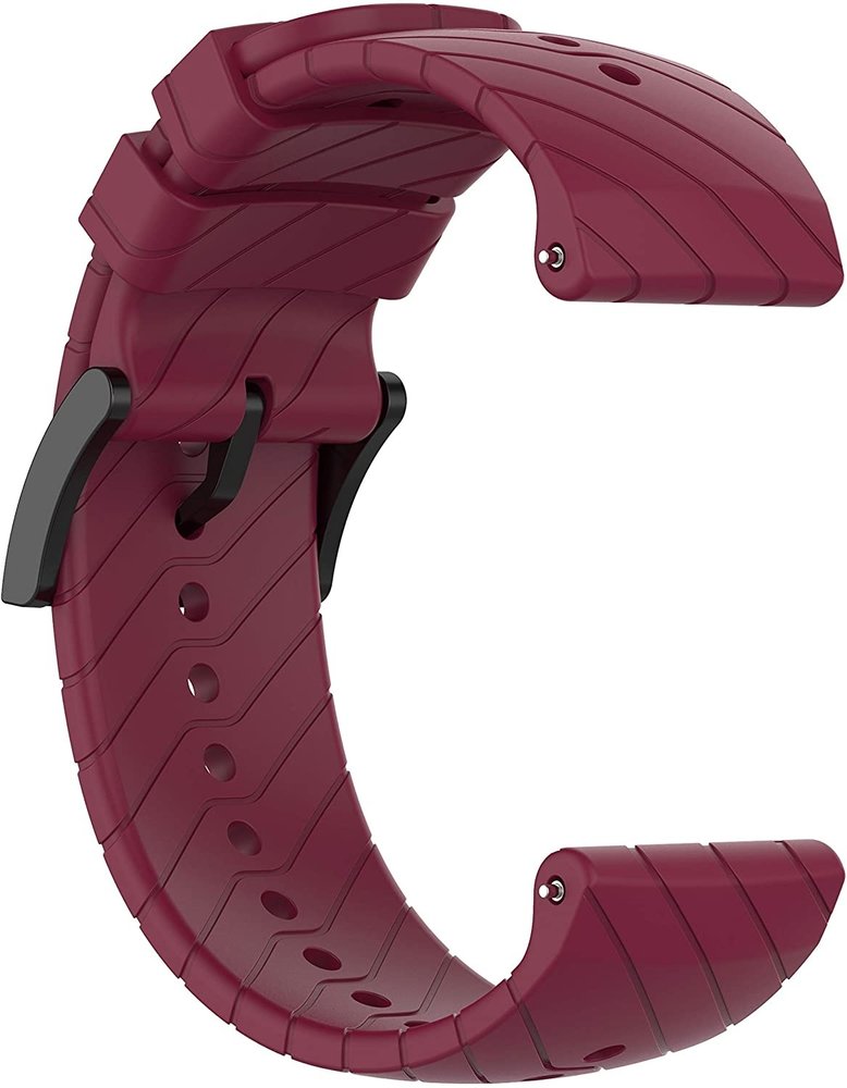 Strap-it Strap-it Bracelet silicone Suunto 9 (Baro) (bordeaux)