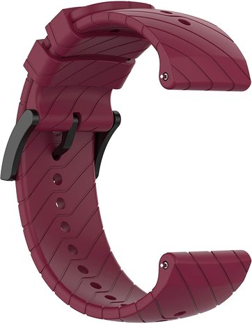 Strap-it Strap-it Bracelet silicone Suunto 9 (Baro) (bordeaux)