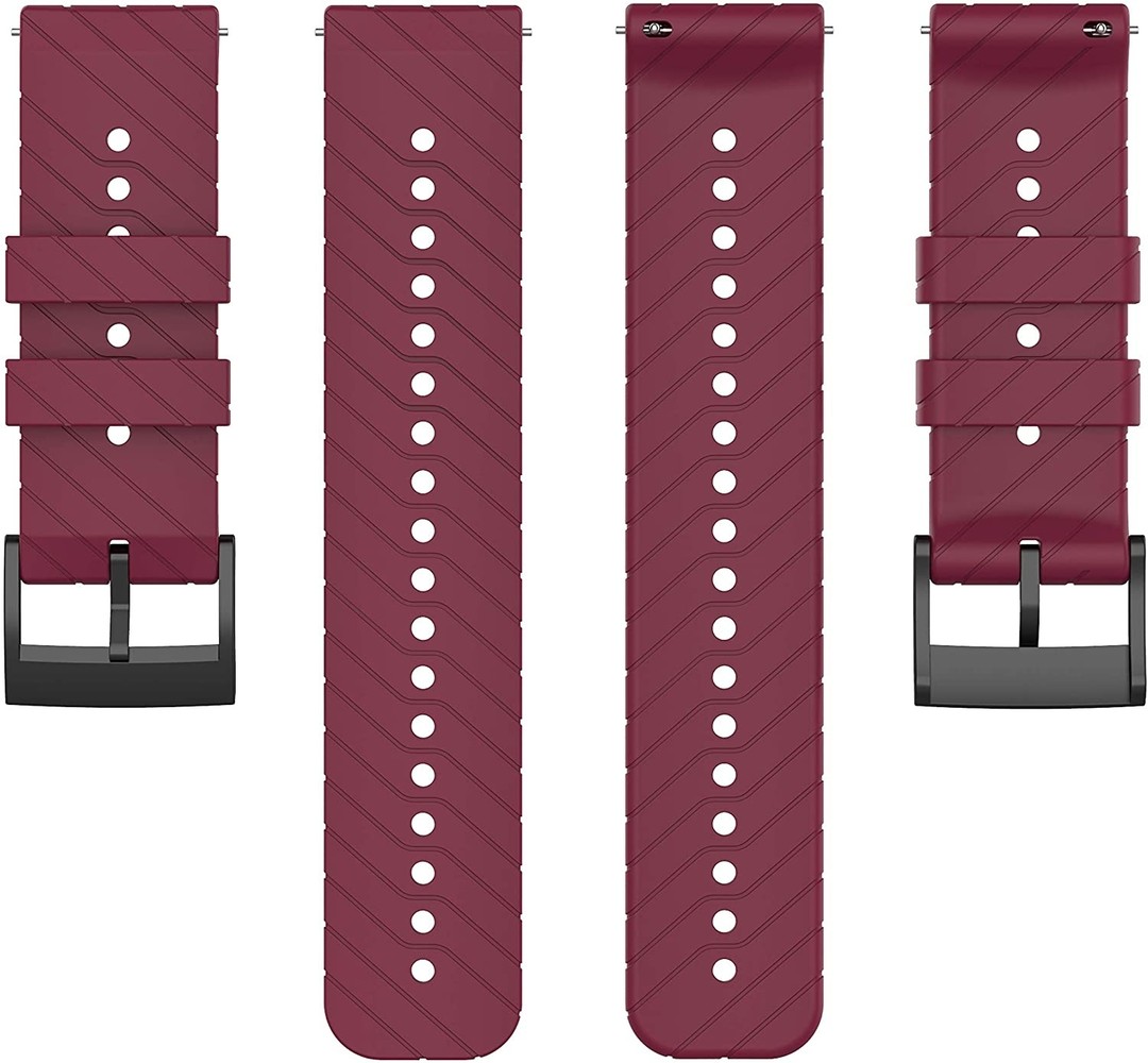 Strap-it Strap-it Bracelet silicone Suunto 9 (Baro) (bordeaux)