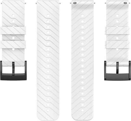 Strap-it Strap-it Bracelet silicone Suunto 9 (Baro) (blanc)