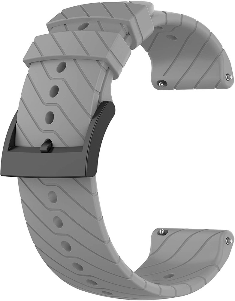 Strap-it Strap-it Bracelet silicone Suunto 9 (Baro) (gris)