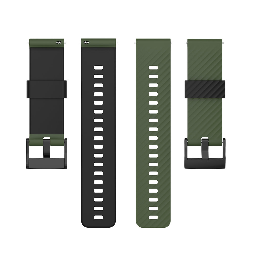 Strap-it Strap-it Bracelet silicone Suunto 7 (vert/noir)