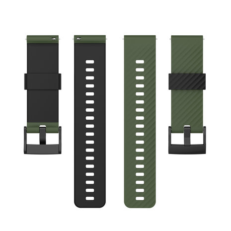 Strap-it Strap-it Bracelet silicone Suunto 7 (vert/noir)