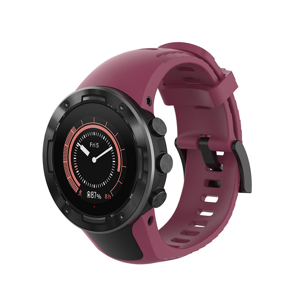 Strap-it Strap-it Bracelet silicone Suunto 5 (rouge rosé)