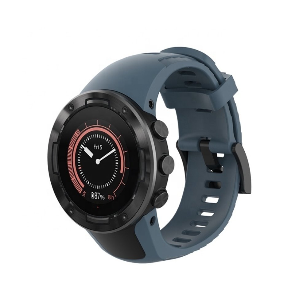 Strap-it Strap-it Bracelet silicone Suunto 5 (gris bleu)