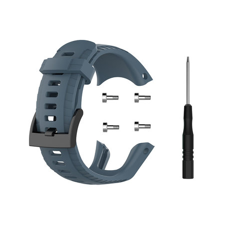 Strap-it Strap-it Bracelet silicone Suunto 5 (gris bleu)
