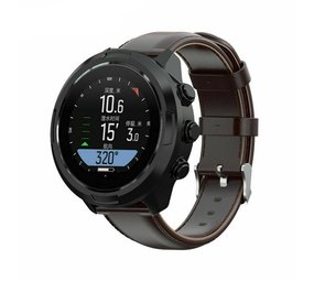 Strap-it Bracelet cuir Suunto 9 (Baro) (marron café)