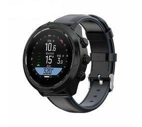 Strap-it Bracelet cuir Suunto 9 (Baro) (bleu foncé)