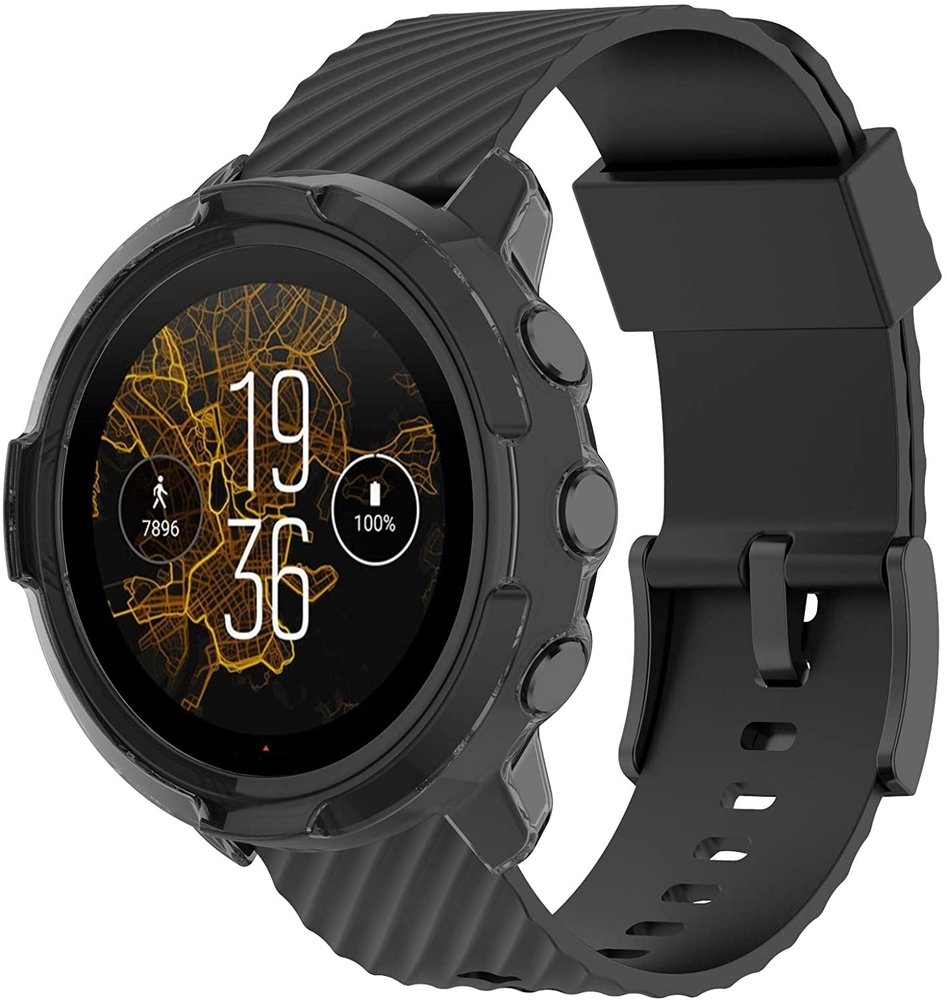 Strap-it Strap-it Coque Suunto 7 TPU (noir transparent) Strap-it Strap-it Coque Suunto 7 TPU (noir transparent)