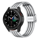 Strap-it Strap-it Bracelet acier inoxydable Samsung Galaxy Watch 4 Classic 42mm (argent/noir)