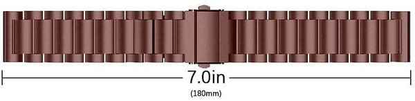 Strap-it Strap-it Bracelet acier Samsung Galaxy Watch 4 - 40mm (bronze-marron)