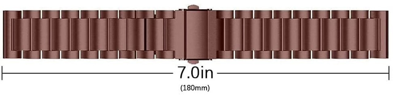 Strap-it Strap-it Bracelet acier Samsung Galaxy Watch 4 Classic 42mm (bronze-marron)