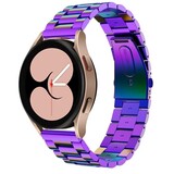 Strap-it Bracelet acier Samsung Galaxy Watch 4 - 44mm (arc-en-ciel)