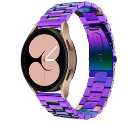 Strap-it Bracelet acier Samsung Galaxy Watch 4 - 44mm (arc-en-ciel)