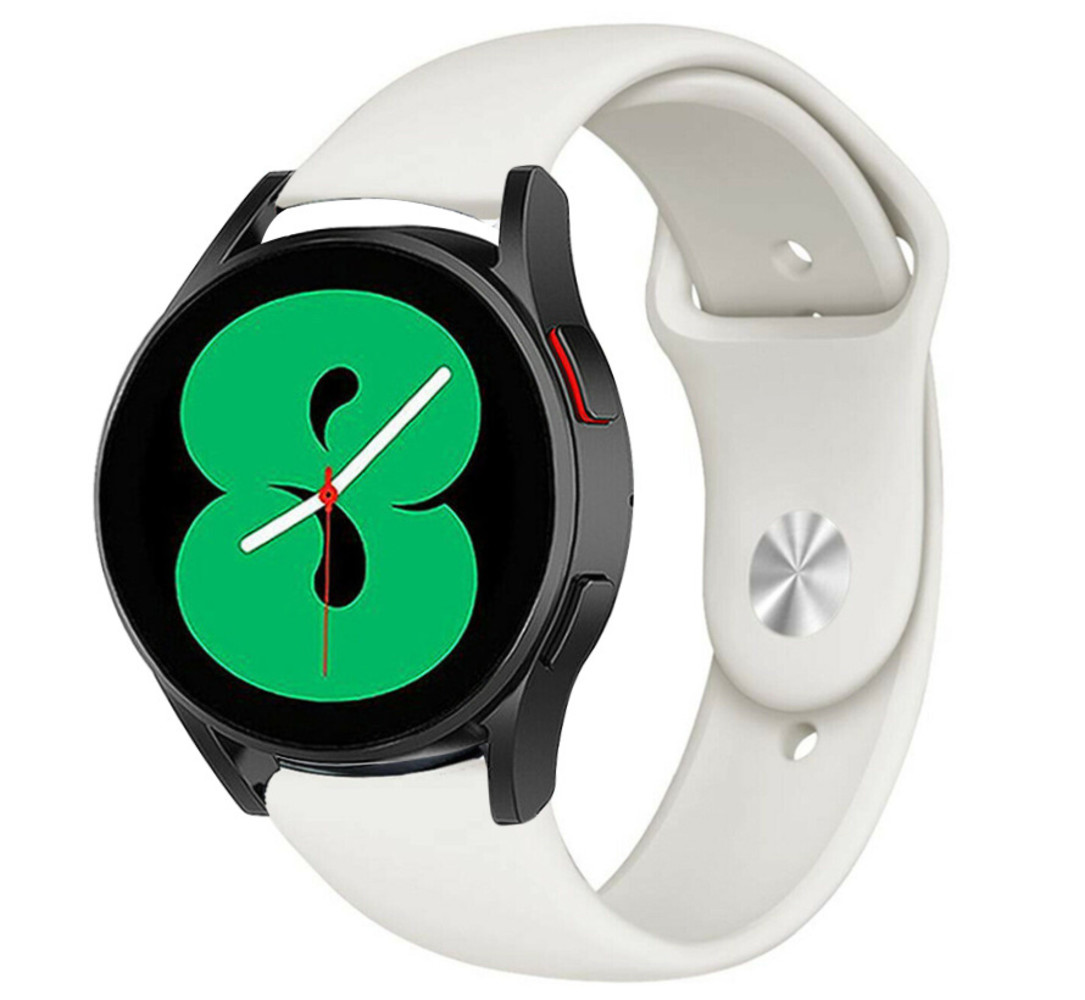 Strap-it Strap-it Bracelet sport Samsung Galaxy Watch 4 - 44mm (blanc)