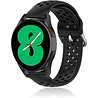 Strap-it Strap-it Bracelet silicone avec trous Samsung Galaxy Watch 4 - 44mm (noir)