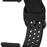 Strap-it Strap-it Bracelet silicone avec trous Samsung Galaxy Watch 4 - 44mm (noir)