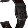 Strap-it Strap-it Bracelet silicone avec trous Samsung Galaxy Watch 4 - 44mm (noir)
