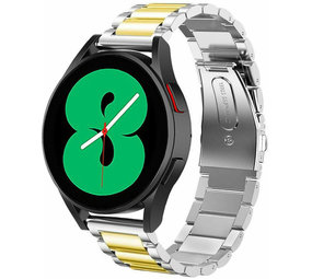 Strap-it Bracelet acier Samsung Galaxy Watch 4 - 44mm (argent/or)