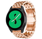 Strap-it Strap-it Bracelet acier dragón Galaxy Watch 4 - 44mm (or rose)