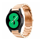 Strap-it Bracelet métal Samsung Galaxy Watch 4 - 44mm (or rose)