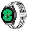 Strap-it Strap-it Bracelet acier inoxydable Galaxy Watch 4 - 44mm (argent/noir) Strap-it Strap-it Bracelet acier inoxydable Galaxy Watch 4 - 44mm (argent/noir)