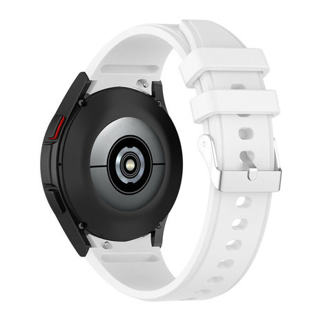 Strap-it Strap-it Bracelet silicone Samsung Galaxy Watch 4 - 44mm (blanc)