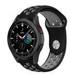 Strap-it Bracelet sport Samsung Galaxy Watch 4 Classic 46mm (noir/gris)