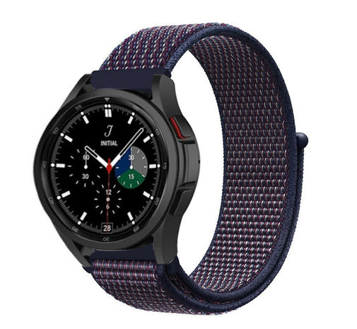 Strap-it Strap-it Bracelet nylon Samsung Galaxy Watch 4 Classic 46mm (violet/bleu)