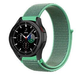 Strap-it Bracelet nylon Samsung Galaxy Watch 4 Classic 46mm (menthe)