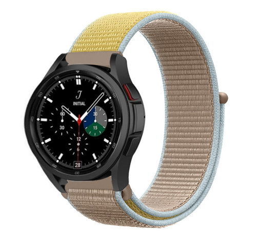 Strap-it Strap-it Bracelet nylon Samsung Galaxy Watch 4 Classic 46mm (chameau) Strap-it Strap-it Bracelet nylon Samsung Galaxy Watch 4 Classic 46mm (chameau)