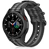 Strap-it Strap-it Bracelet nylon boucle Samsung Galaxy Watch 4 Classic 46mm (noir/gris) Strap-it Strap-it Bracelet nylon boucle Samsung Galaxy Watch 4 Classic 46mm (noir/gris)