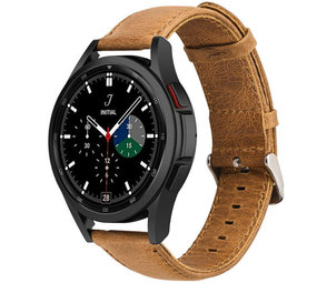 Strap-it Bracelet cuir Samsung Galaxy Watch 4 Classic 46mm (marron)