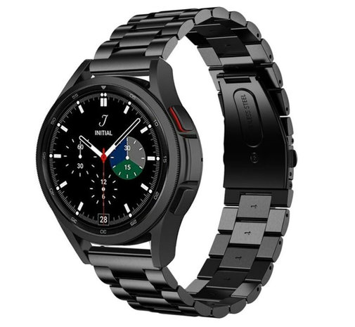 Strap-it Strap-it Bracelet acier Samsung Galaxy Watch 4 Classic 46mm (noir) Strap-it Strap-it Bracelet acier Samsung Galaxy Watch 4 Classic 46mm (noir)