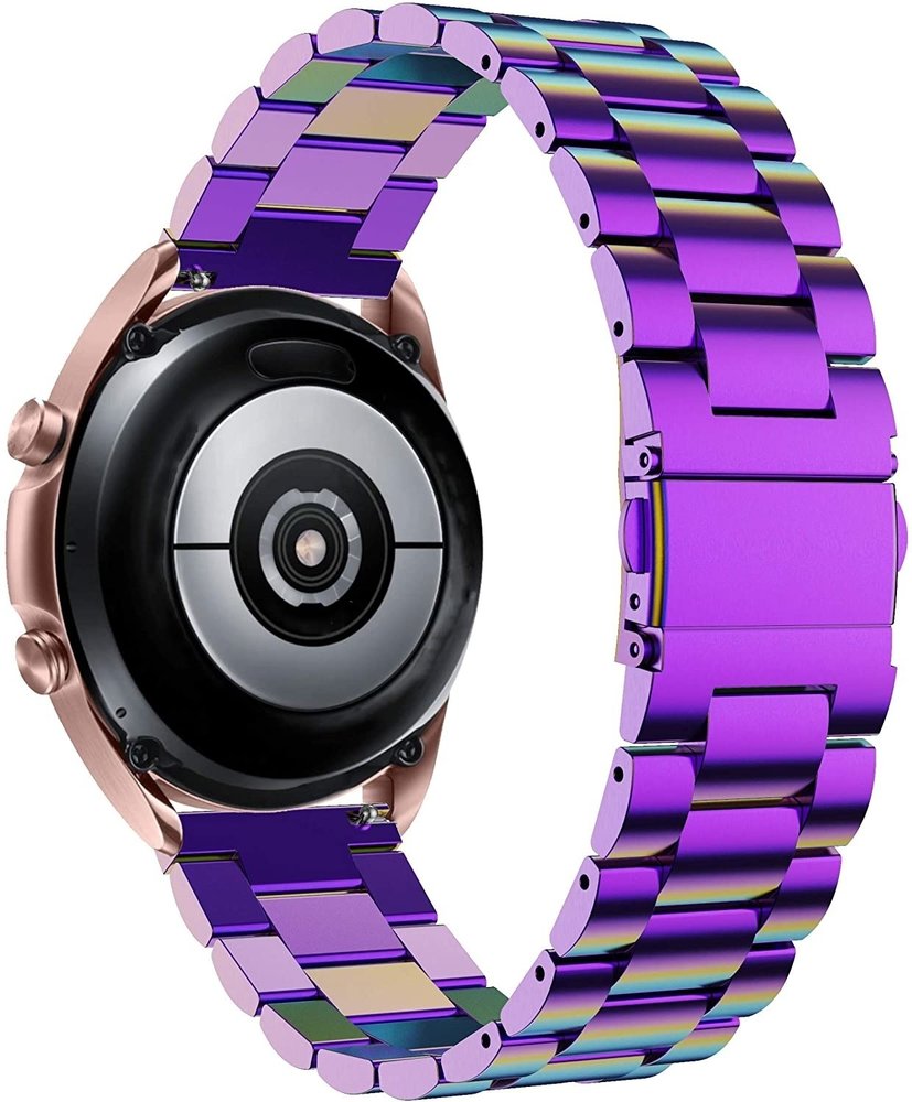 Strap-it Strap-it Bracelet acier Samsung Galaxy Watch 4 Classic 46mm (arc-en-ciel)