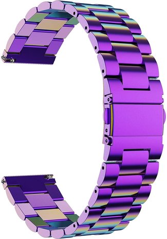 Strap-it Strap-it Bracelet acier Samsung Galaxy Watch 4 Classic 46mm (arc-en-ciel)