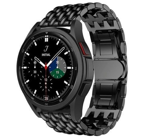 Strap-it Strap-it Bracelet acier dragón Samsung Galaxy Watch 4 Classic 46mm (noir) Strap-it Strap-it Bracelet acier dragón Samsung Galaxy Watch 4 Classic 46mm (noir)